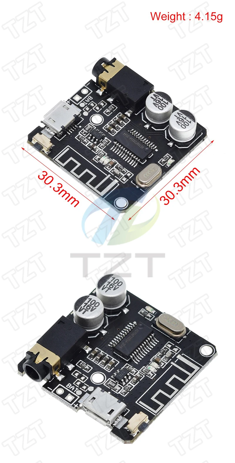Bluetooth Audio Receiver Board Bluetooth 5.0 MP3 verlustfreie Platine Wireless Stereo Musik mit Leistungsverstärkermodul – Detail 14