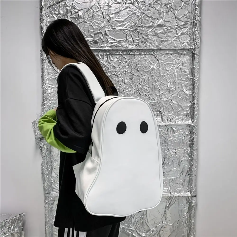 กระเป๋าเป้สะพายหลังหนัง PU แบบพกพา สไตล์ฮาราจูกุ กระเป๋านักเรียน กระเป๋าใส่หนังสือ กระเป๋าเก็บของ ความจุขนาดใหญ่ กระเป๋าสะพายไหล่สำหรับนักเรียน