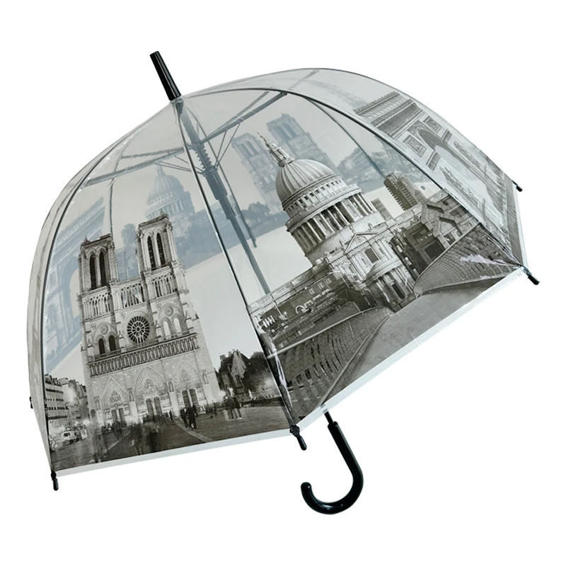 

Eiffel Tower, transparent, umbrella, long handle straight pole umbrella, Apollo umbrella, bubble umbrella