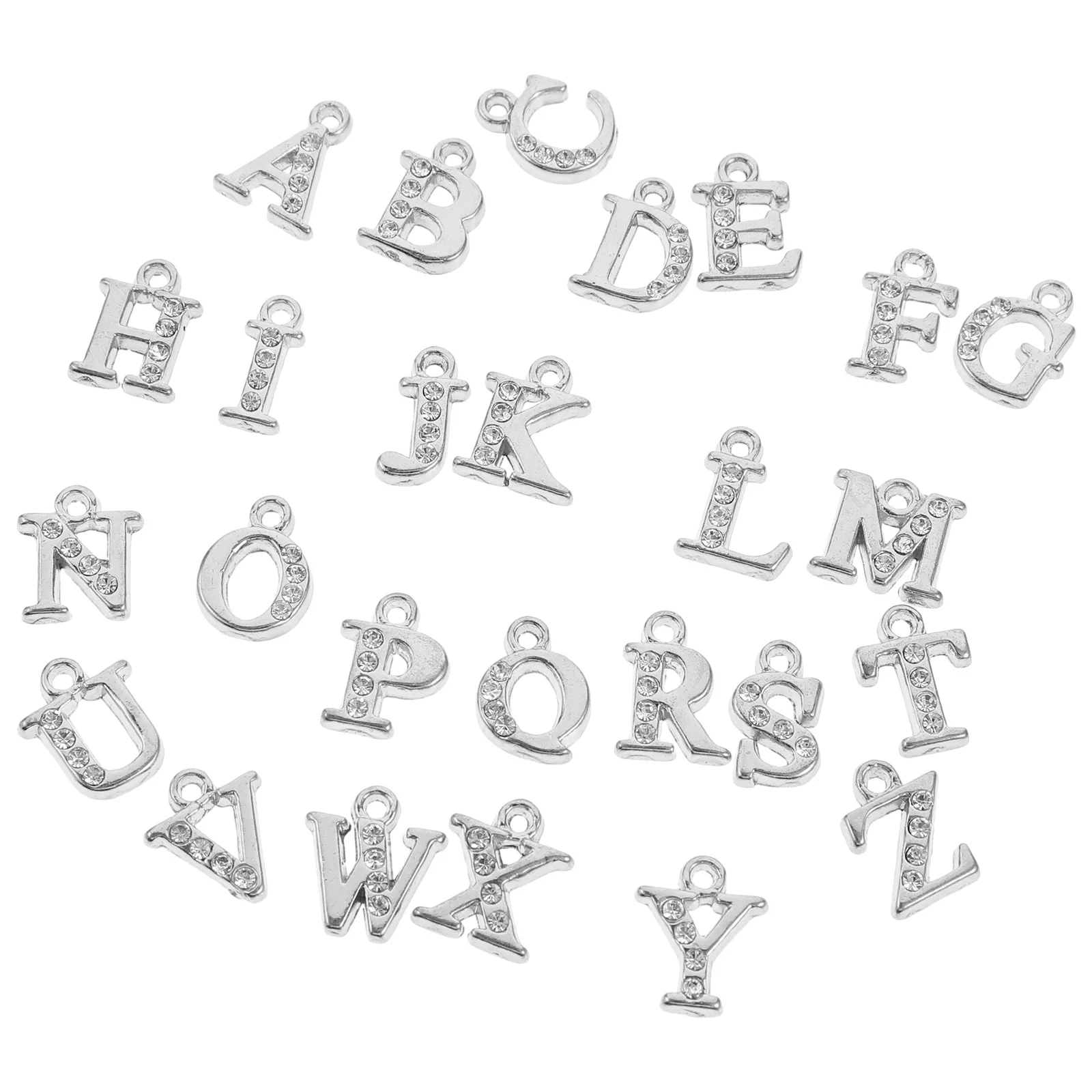 

26Pcs Alloy Alphabet Charms Small Letter Pendants DIY Jewelry Making Accessories for Craft Decorations Alphabet Charms