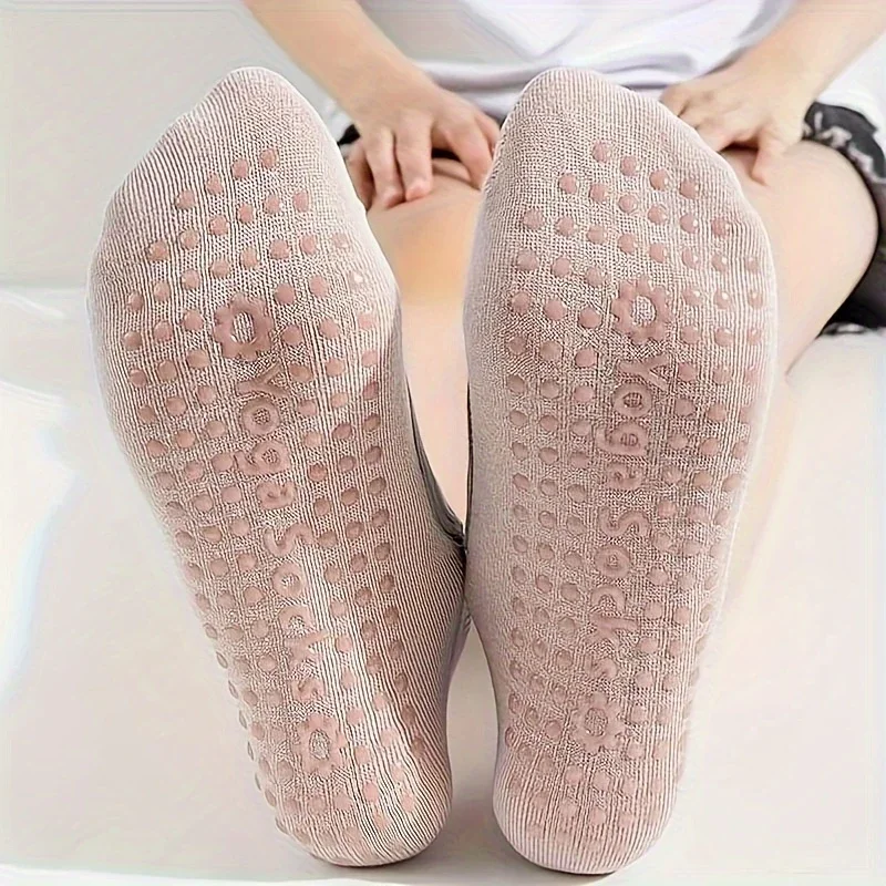 Professional Women Yoga Socks for Gym Indoor Sports and Fitness Breathable Silicone Anti-slip Ballet Pilates Dance Sports Socks image 5