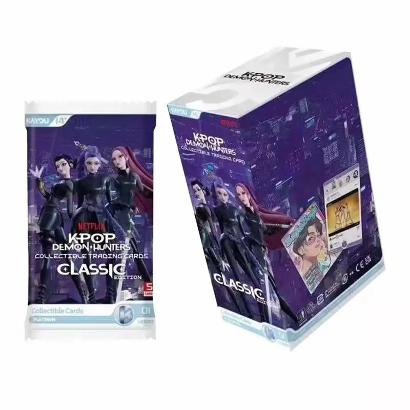 Hot Official Authentic Kayou Kpop Demon Cards Classic Edition Collectible Trading Card Game Box Anime Hobby Toys Gift view 6