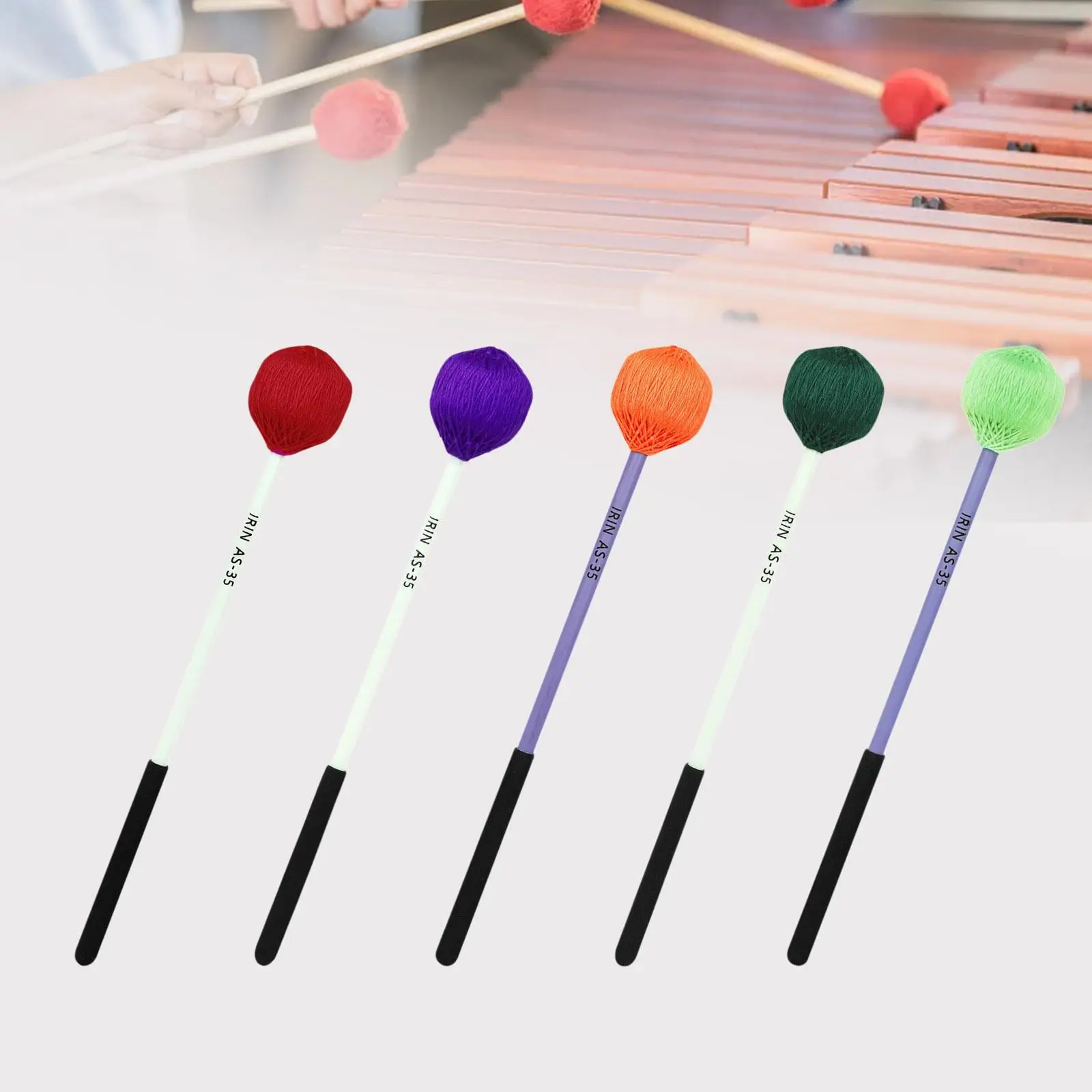 Martillo Marimba de fácil agarre, práctico mazo portátil, mazo timbales de percusión para Glockenspiel, xilófono, campanas de bloque de madera