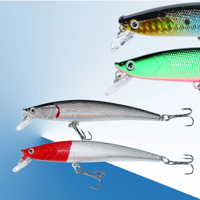 

5Pcs Fishing Accessories Minnow Lure 11.5cm Fishing Goods Floating Artificial Bait Plastic Big Fake Fish Lures Sea Fishing Bait