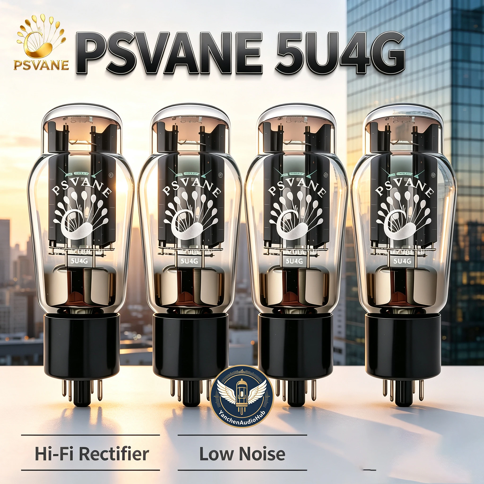 CHN 2027-PSVANE-5U4G Rectifier Tube Compatible with 5Z3P/274B/5AR4 Gallbladder Sound Quality Upgrade Preferred Amplifier