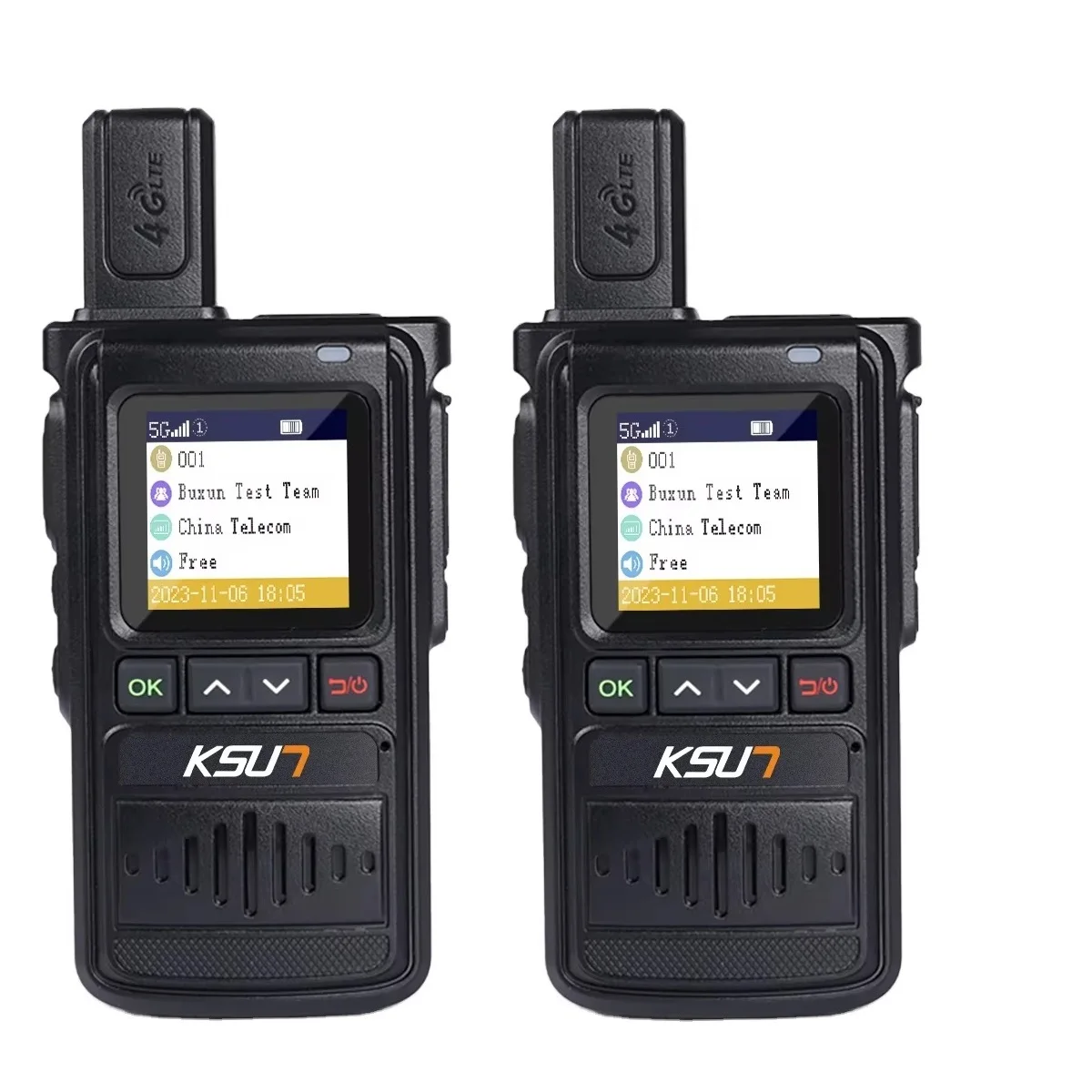 

POC Network Radio Global Walkie Talkie 2Pcs Long Range Walkie Talkie 5000km Single Group Talk Communication Radios KSUT CT19