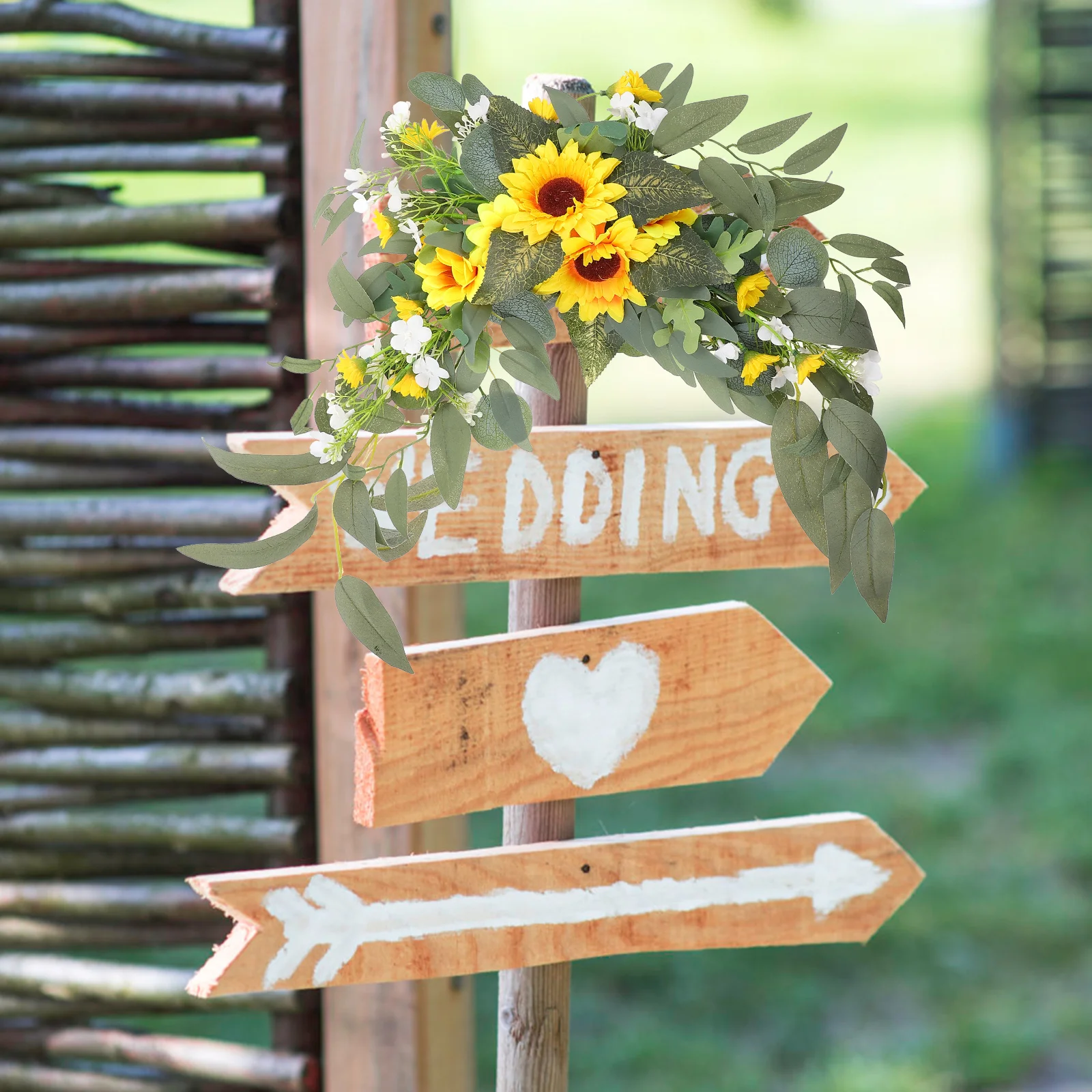 

2pcs Artificial Sunflower Decorations Wedding Floral Ornament Diy Arch Fake Flower Swag Home Garden Party Supplies