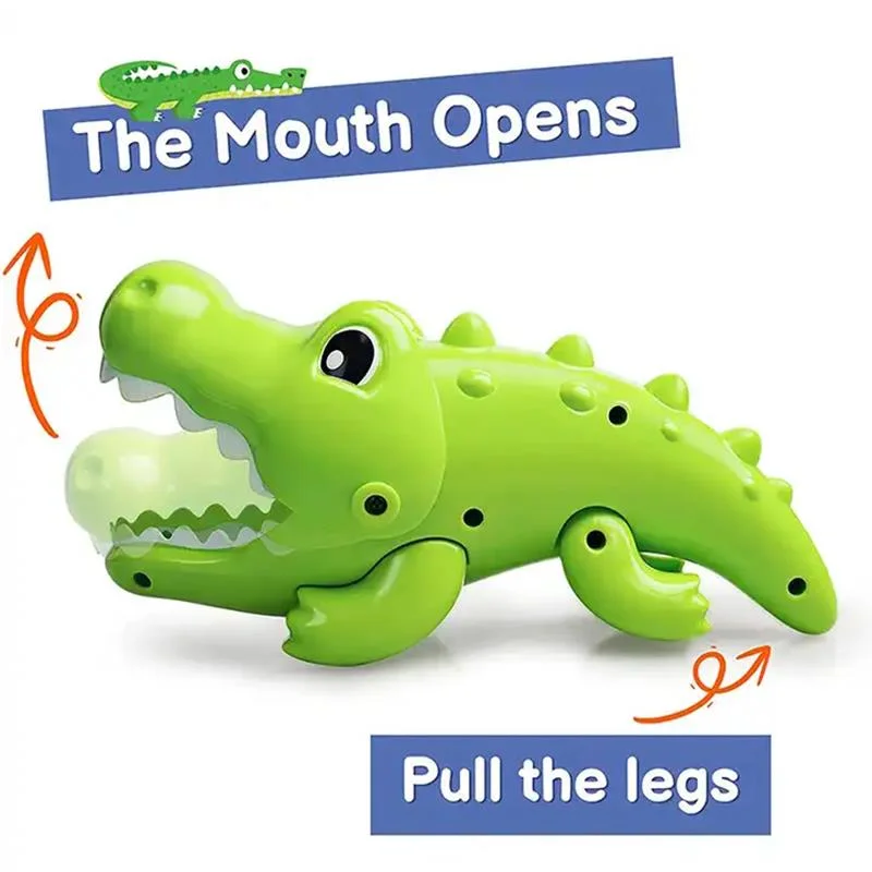 New Summer Plastic Baby Crocodile Bath Toys Fishing Catching Games For Toddlers kids toys for playing water