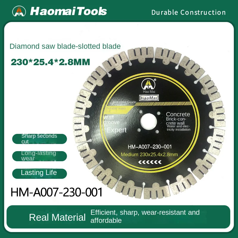 

Hao Mai Diamond Saw Blade Grooving Disc for Concrete Tile Cutter Grooving Disc