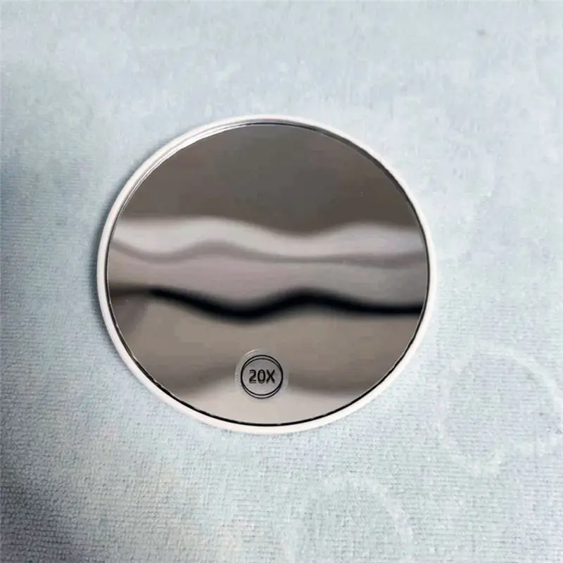 3Pcs Anti-Fog Magnifying Makeup Mirror Suction Cup Vanity Mirror 20X Handheld Magnifying Makeup Mirror With Handle,White-B51B