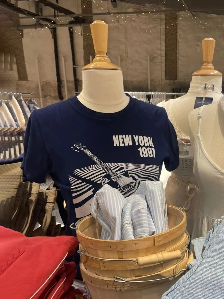 

Тонкая темно-синяя футболка с гитарным принтом и буквенным принтом, женская летняя хлопковая футболка с круглым вырезом и коротким рукавом, винтажные повседневные топы в консервативном стиле, новинка Y2k