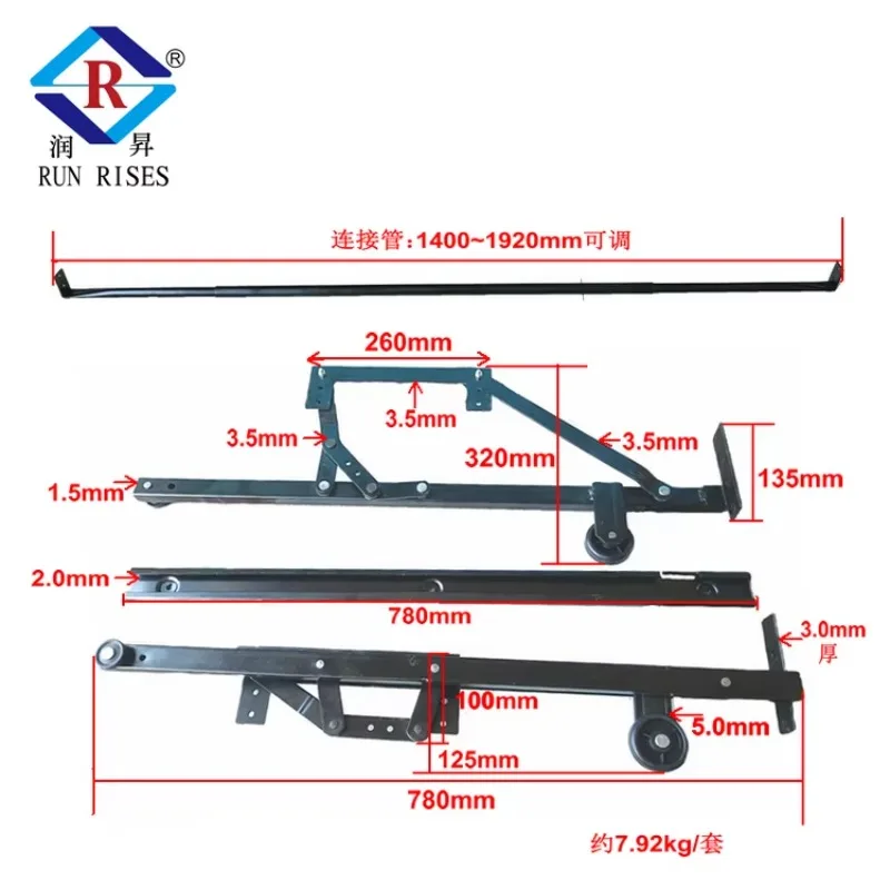 

Multi-Use Lift Sofa Bed Hinge Iron Furniture Save Space Storage Hinge For Kitchen Living Room Bedroom Dining Home Office UseATV&