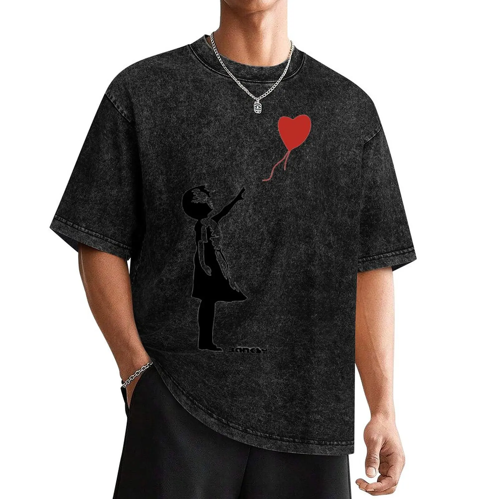 

Banksy - Girl Red Balloon T-Shirt cute tops sports fans graphic tee shirt t shirts for men