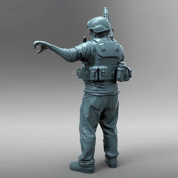 Kits de modèles de soldats en résine 1/35, figurine incolore et auto-assemblée A-2086