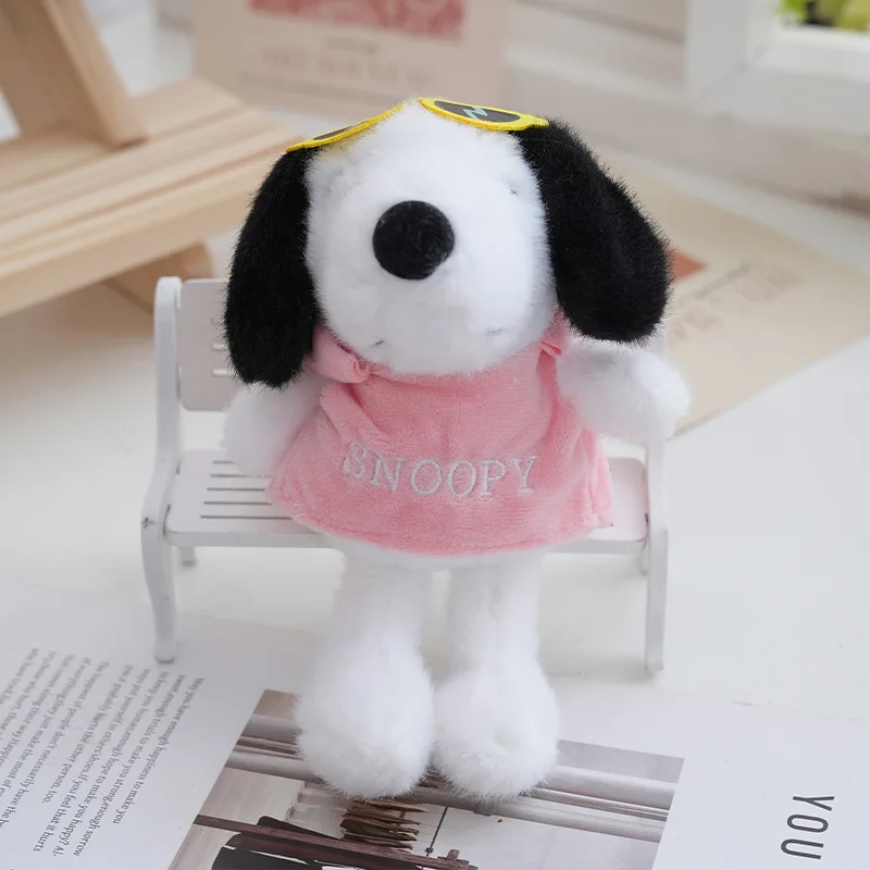 미니소 스포츠 스웨트셔츠 스누피 선글라스 플러시 백팩 키체인 펜던트 소년 소녀용 최고의 생일 선물 크리스마스 선물