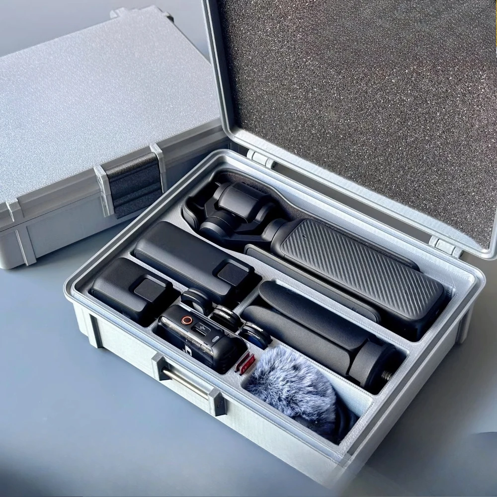 

Коробка для хранения DJI Pocket 3, изготовленная на заказ из ПЭТГ, водонепроницаемая, защитная от пыли, с 3D-печатью, противоударная, для фотоаксессуаров
