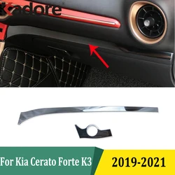 For Kia Cerato Forte K3 2019 2020 2021 Center Console Dashboard Cover Trim Decoration Car Styling Interior Accessories