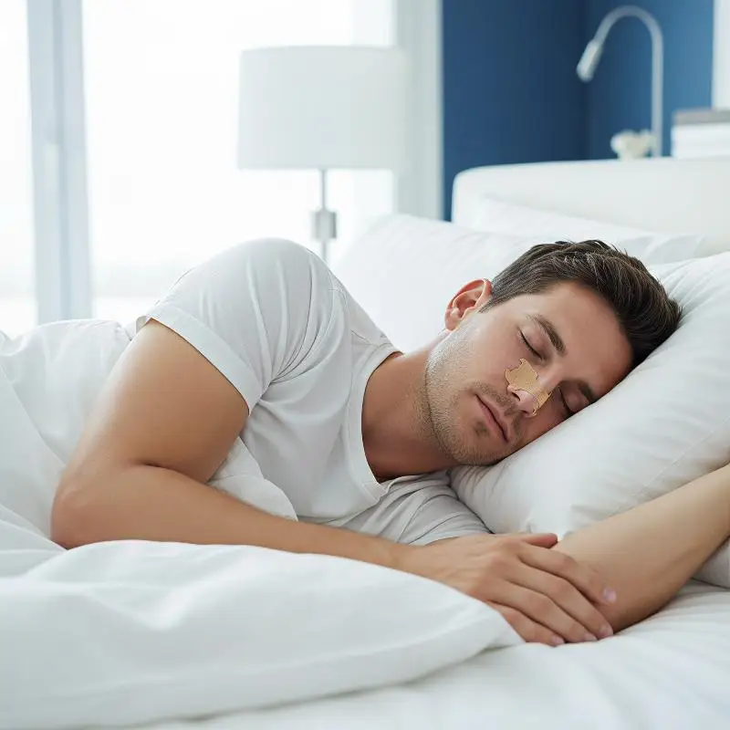 Nasal Strips for Anti Snoring Improve Nasal Ventilation Easy to Use Latex-Free for Night Sleep Sensitive Skin