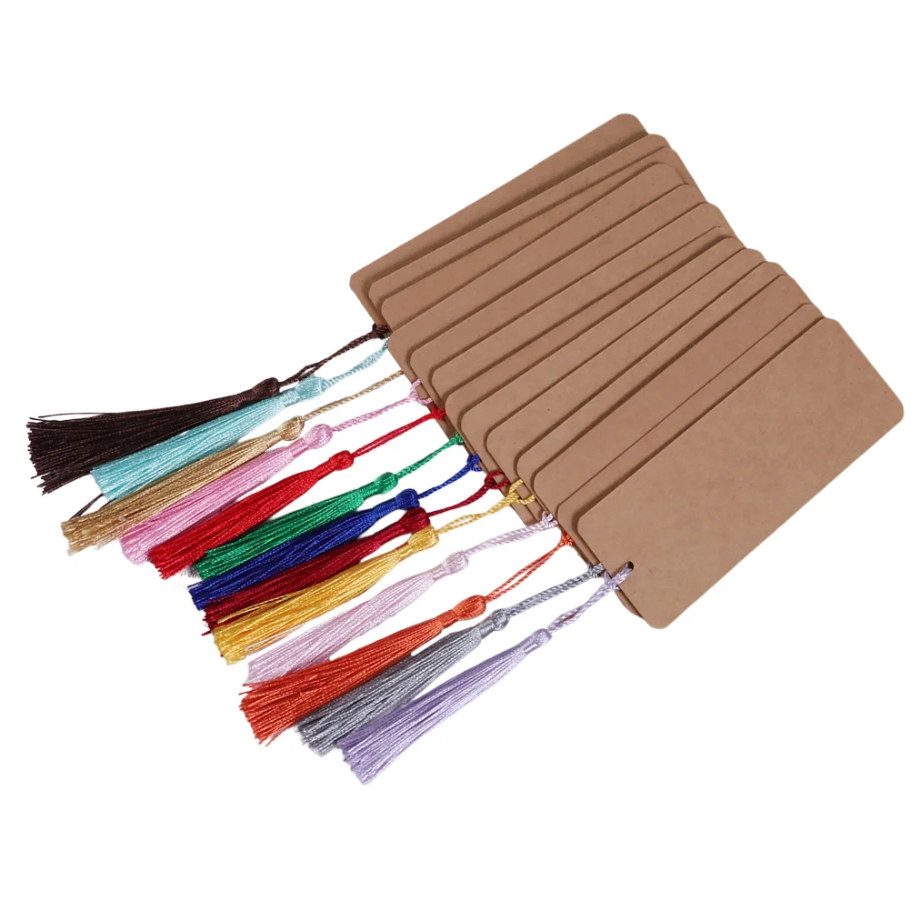 30 Pcs Paper Blank Bookmark Tassels Bulk Stickers Bookmarks Animal Scratch Labels to Decorate Ordinary