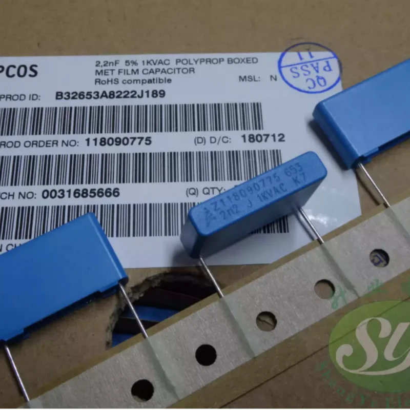 10pcs-100pcs EPCOS 0.0022uf/1000vAC direct replacement 2000V 2.2nf 2n2 2200pf 222 brand new 22m