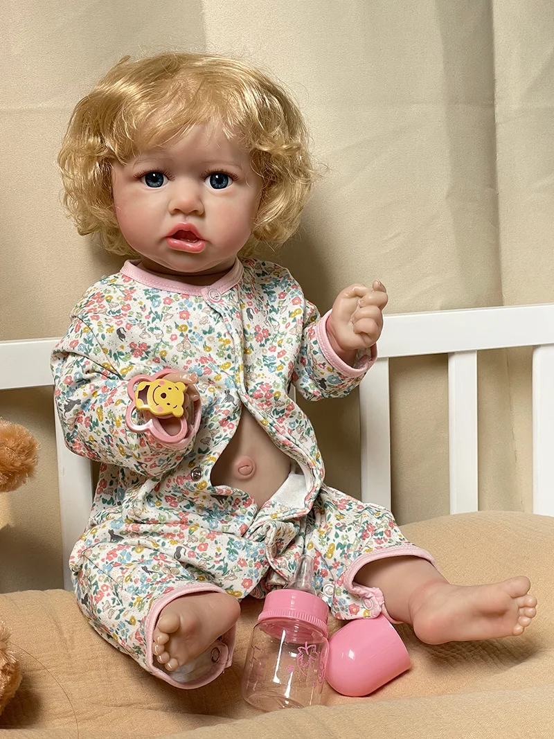 

Cokela 20inch/50cm Real baby doll Real Soft Touch Baby Realistic Silicone Reborn Baby Doll With Hand-implanted artificial hair