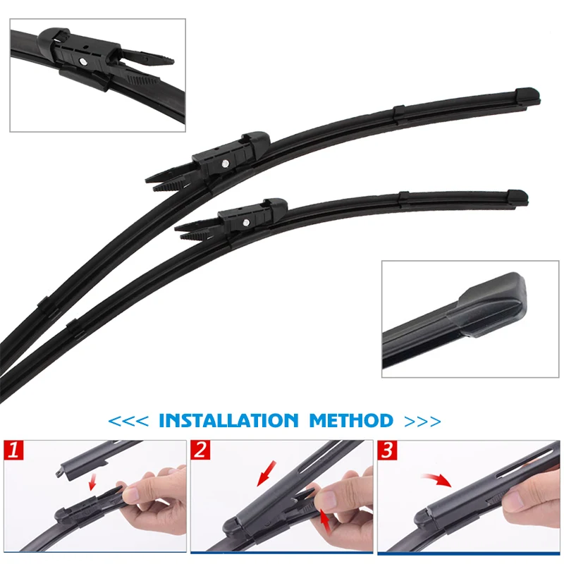 Car Wiper Blades For BMW M2(F87 G87) 2016-2024 Front Window Windscreen Windshield Wipers Auto Accessories Fit Pinch Tab Arm