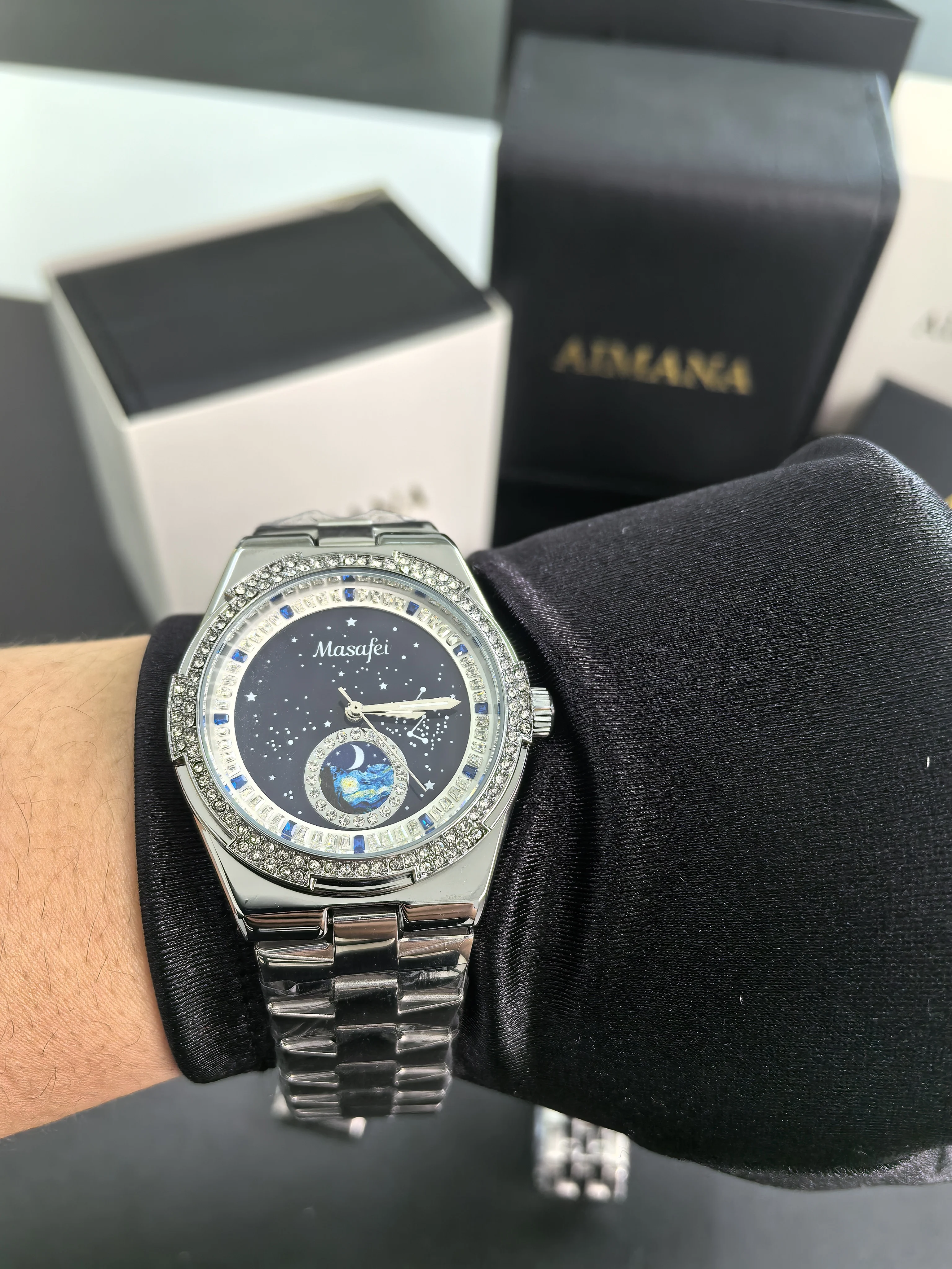 

Кварцевые часы в стиле созвездия для унисекс