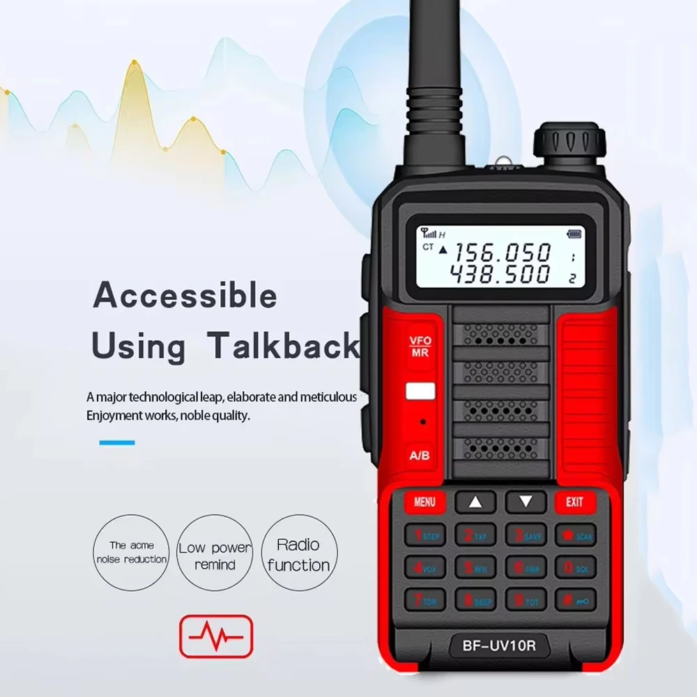 Baofeng UV-10R V2 10 Вт Draagbare Мощная рация VHF UHF Двухдиапазонный Tweeweg Cb Ham Радиоприемопередатчик Tweeweg Radio \'S