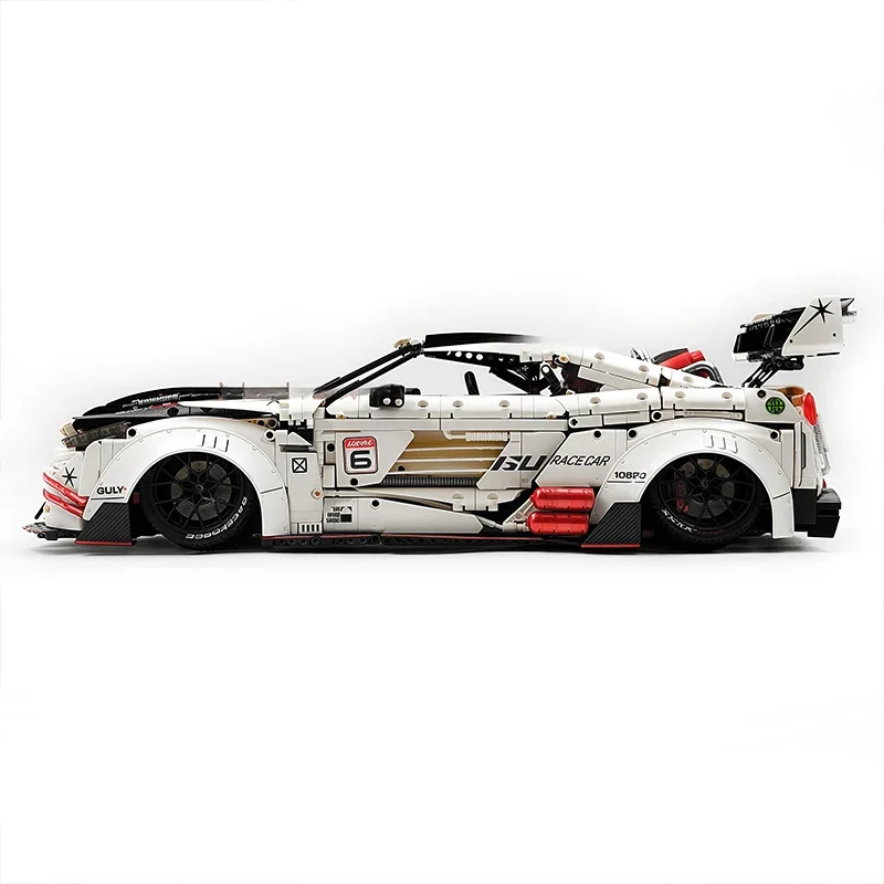 

High-quality GULY 10630 MOC Technical 1:8 RC Sports Car GTR Building Blocks Bricks Model DIY Toys Boys Birthday Gifts Kid Set