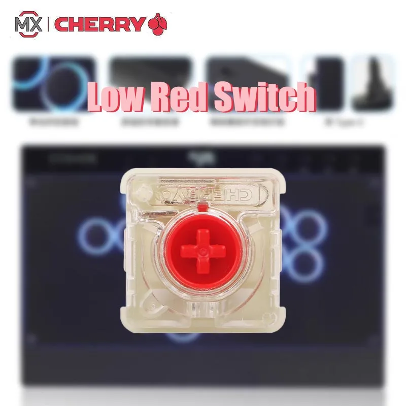 CHERRY Low Red Switch Fast Trigger Linear Factory Lubrication HIT BOX Stable Mechanical Keyboard Switches for QANBA DOIO 8BITDO