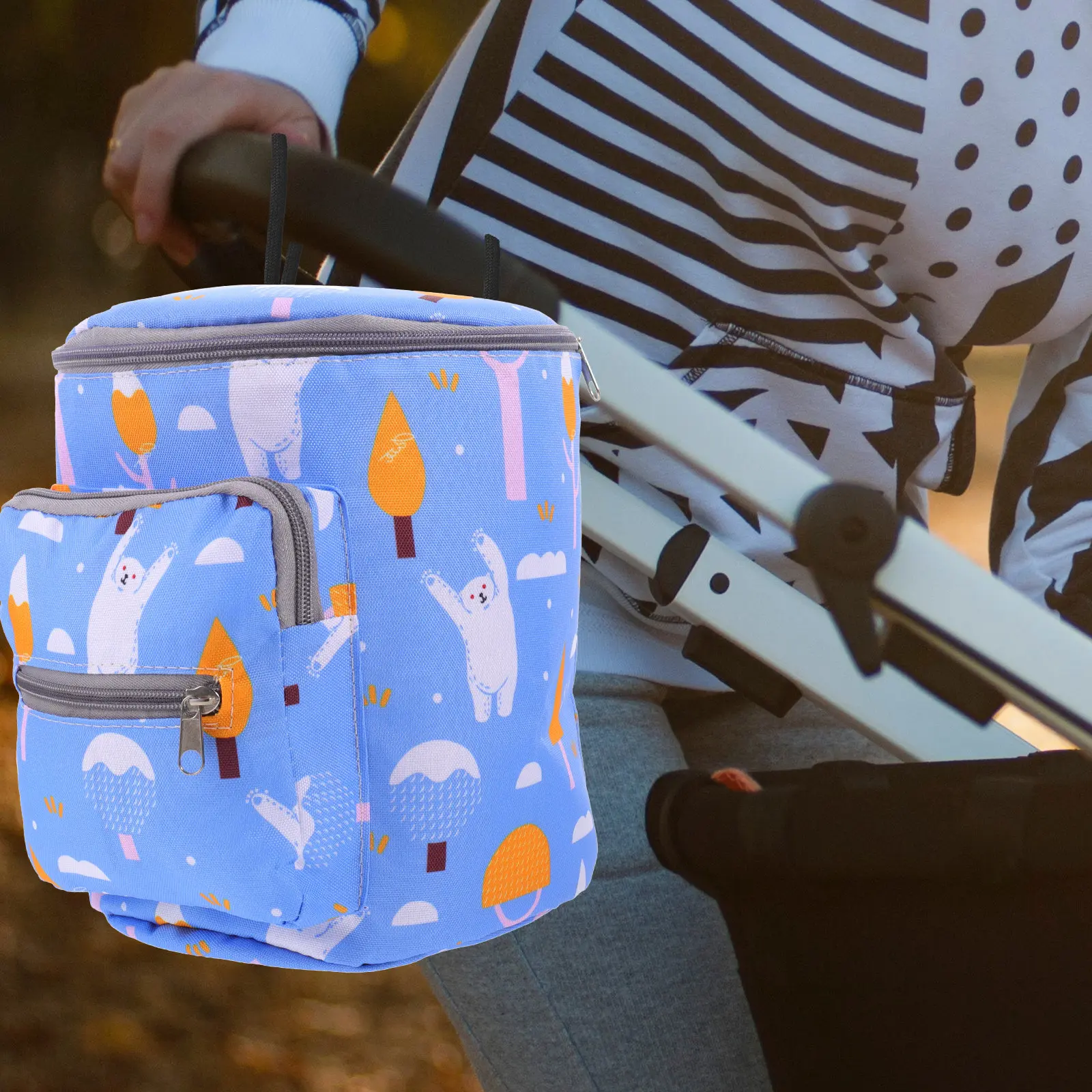 

Baby Bottles Bag Infant Essentials Hanging Storage Organizer Portable Supplies Container Mother Gift