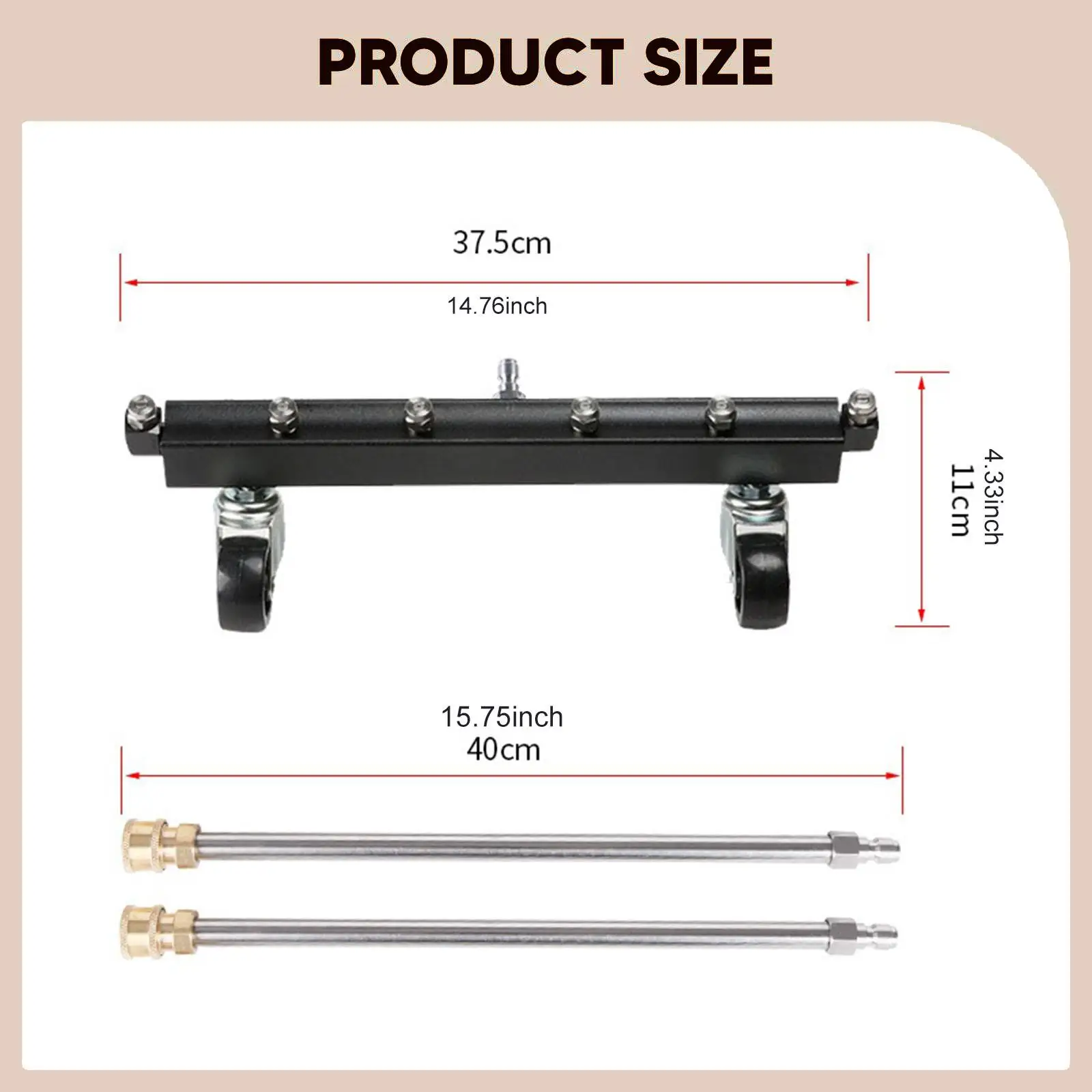 Undercarriage Cleaner Efficient Cleaning Underbody Car Wash Water Broom