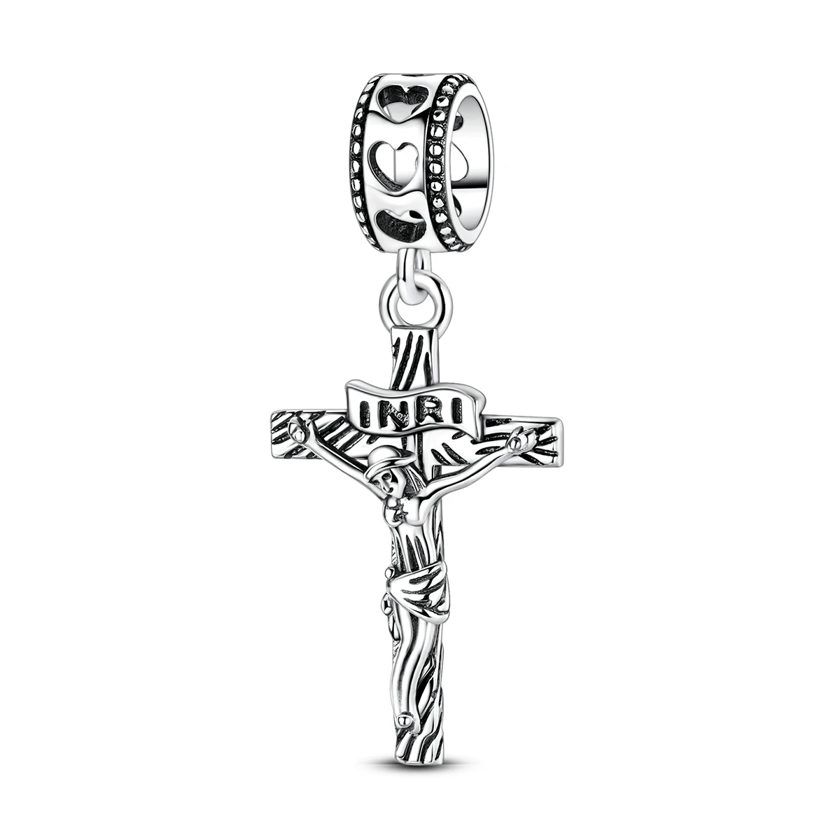 

925 Sterling Silver Originales Charm Cross Jesus Fit Bracelet Bead Diy Pendant Woman Jewelry