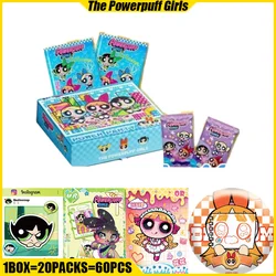 HUANGKA VOL.2 The Powerpuff Girls Cards Anime Collection Cards Mistery Box Board Games Toys Birthday Gifts for Boys and Girls