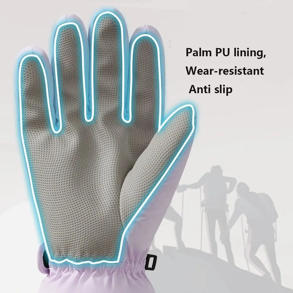Moda à prova de vento feminino luvas de esqui à prova dwaterproof água quente inverno ciclismo luvas de esqui dedo cheio tela sensível ao toque snowboard luvas masculino