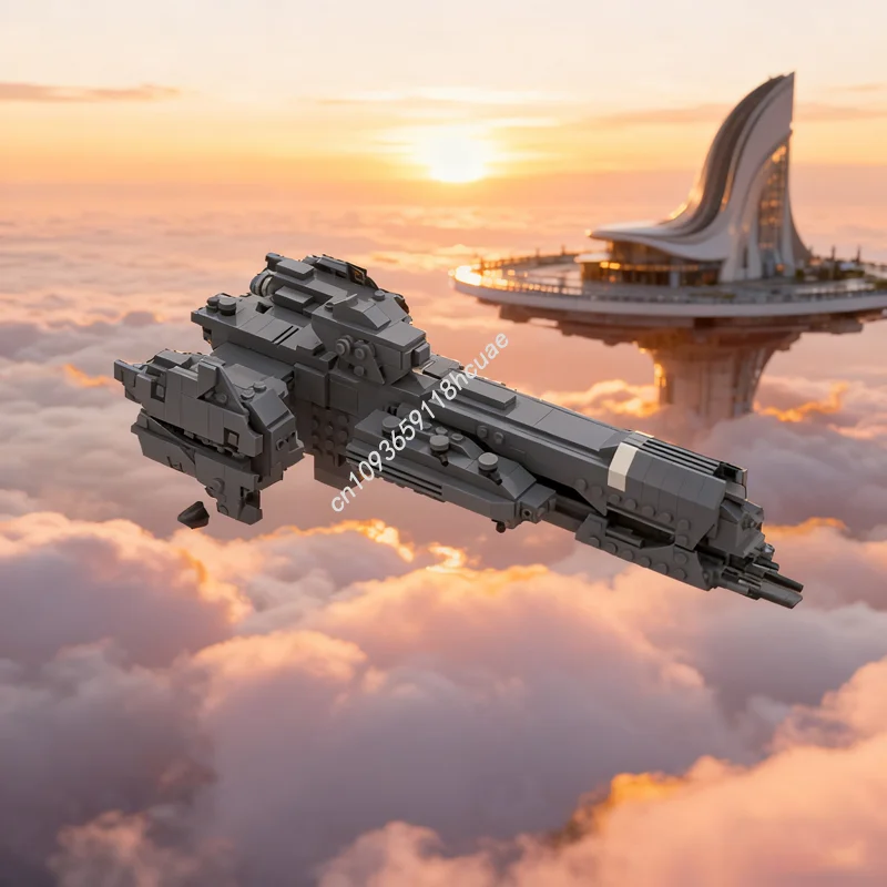 

550 шт. MOC Halo Midi Scale UNSC Paris Class Тяжелая модель Строительные блоки Рождественский подарок Строительные игрушки DIY Идея Дети День рождения