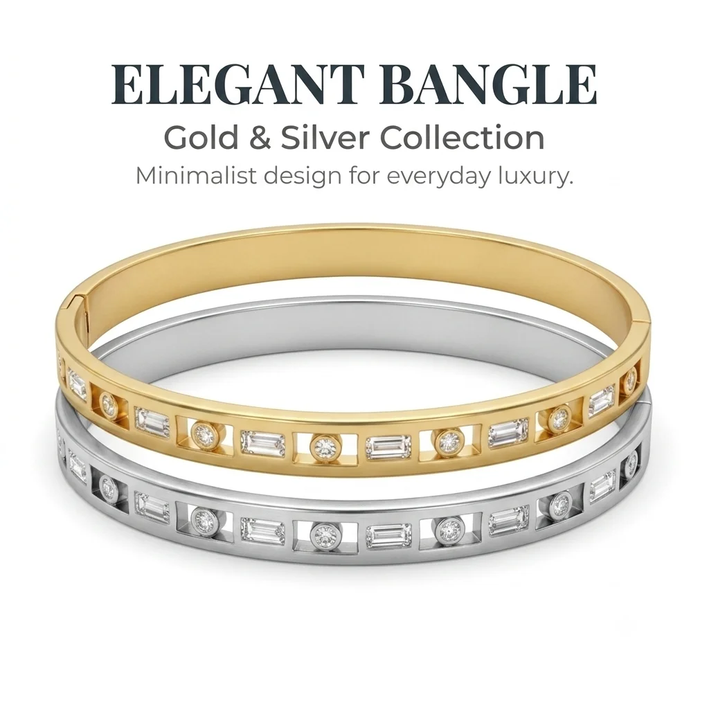 Fashion Crystal Zircon Bangle Bracelet Women Gold Silver Color Stainless Steel Cuff Bracelet Luxury Jewelry Birthday Gift