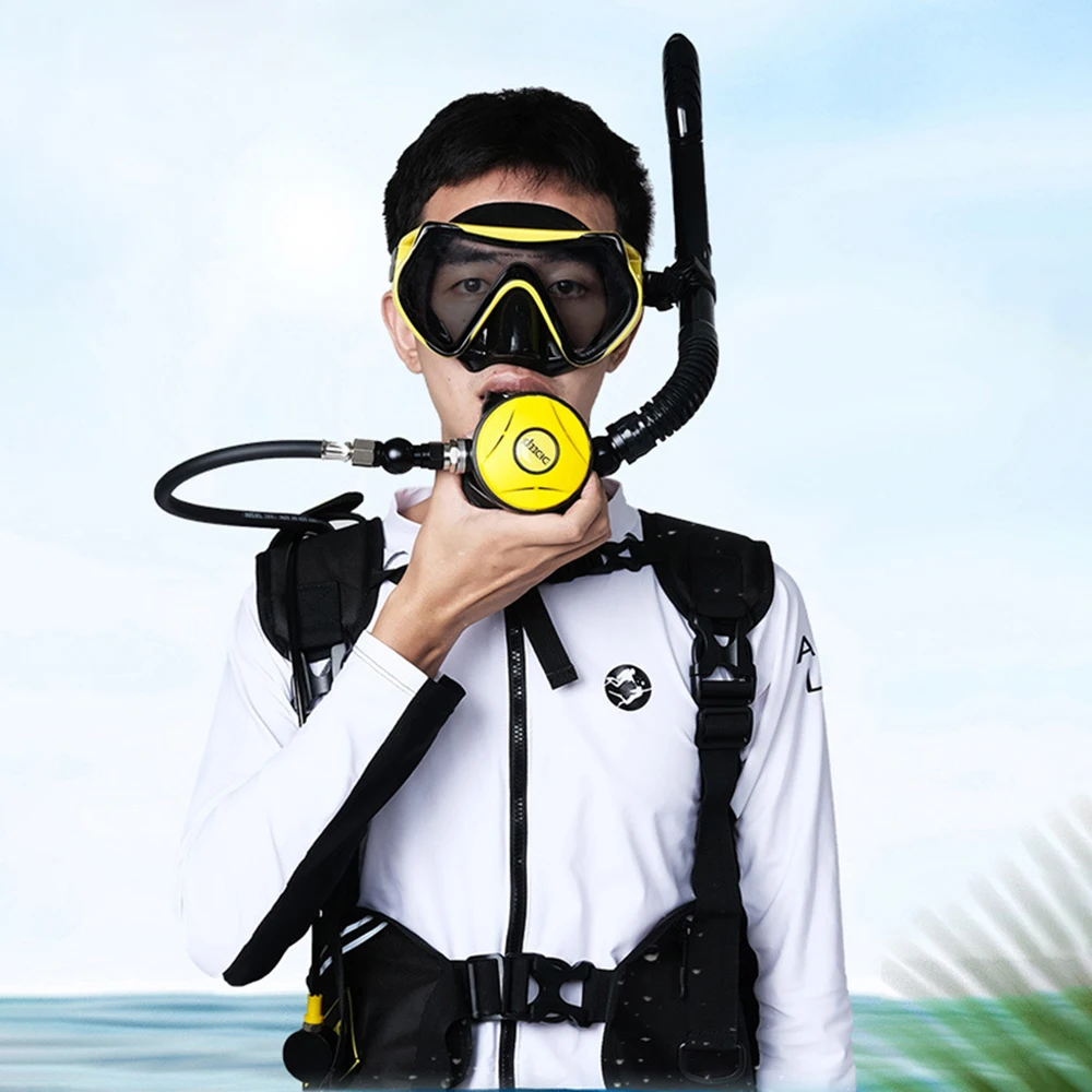 DIDEEP-Scuba Diving Tank Set, Upgrade Pressure Gauge, Diving Vest Bag, Oxygen Cylinder Tank Set, Snorkeling Equipment, X5000Plus