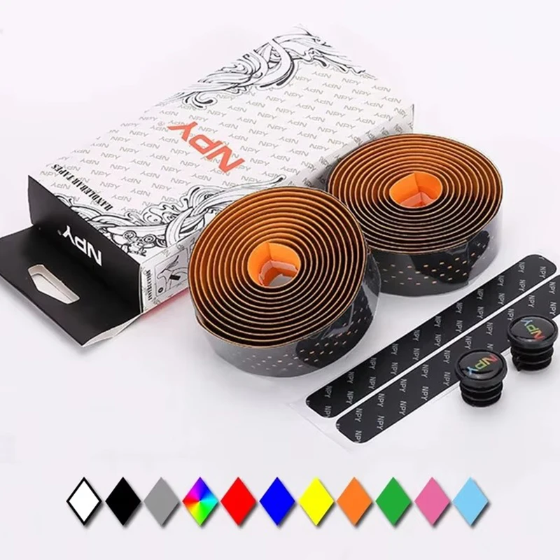 AliExpress Road Bike Bar Tape Handlebar Wrapper Comfortable Bicycle Bar Strap Handles Tape Shock Absorbing Ribbon Belt for Road Gravel Bike