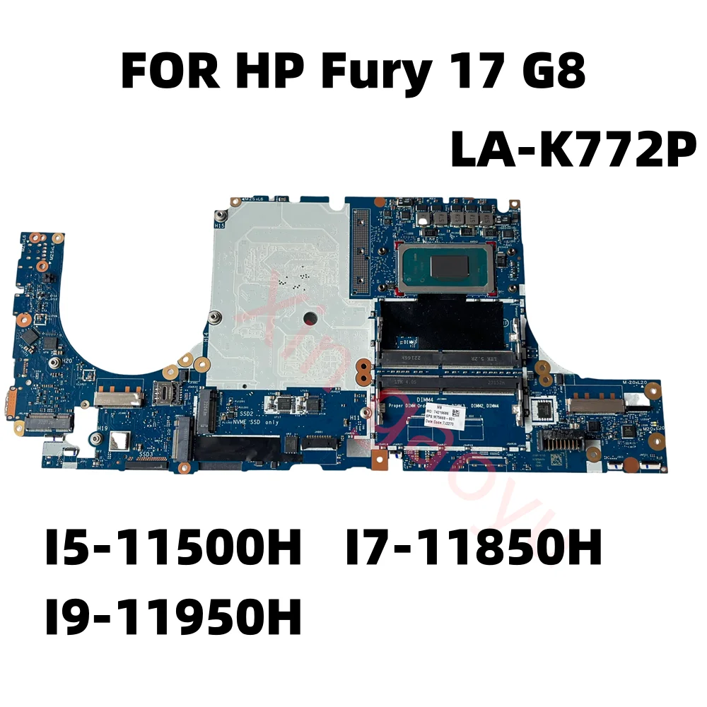 

M75670-601 для материнской платы HP Zbook Fury 17 G8 M81319-601 GPZ70 LA-K772P I5-11500H I7-11850H I9-11950H 100% тест идеально