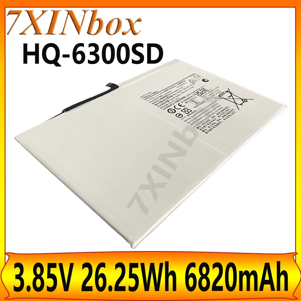 

7XINbox HQ-6300SD 3,85 В 26,25 Втч 6820 мАч OEM аккумулятор для Samsung Galaxy Tab A8 10,5 SM-X200 SM-X205 HQ-6300NA + бесплатный инструмент