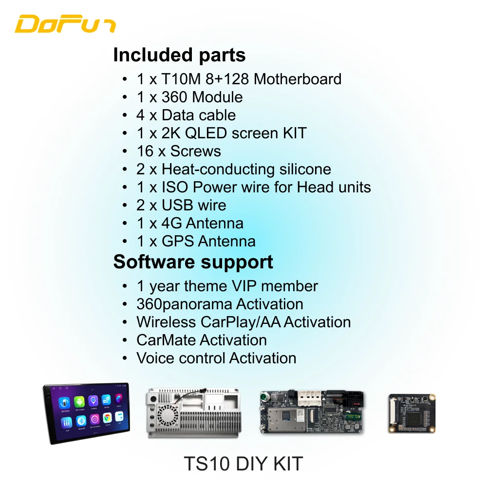 2K TS10 DIY KIT with 360 module for Car Android Head Units