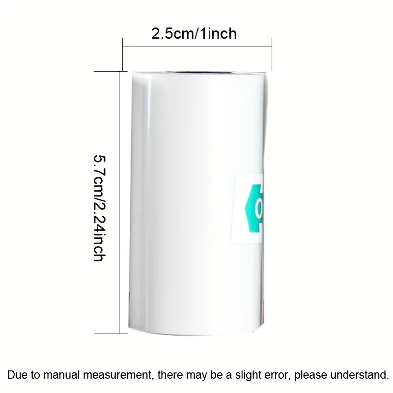 57x25mm Color Photo Thermal Paper Thermal Printing Compatible with Thermal Printers/Label Makers for Shipping Receipts Photos