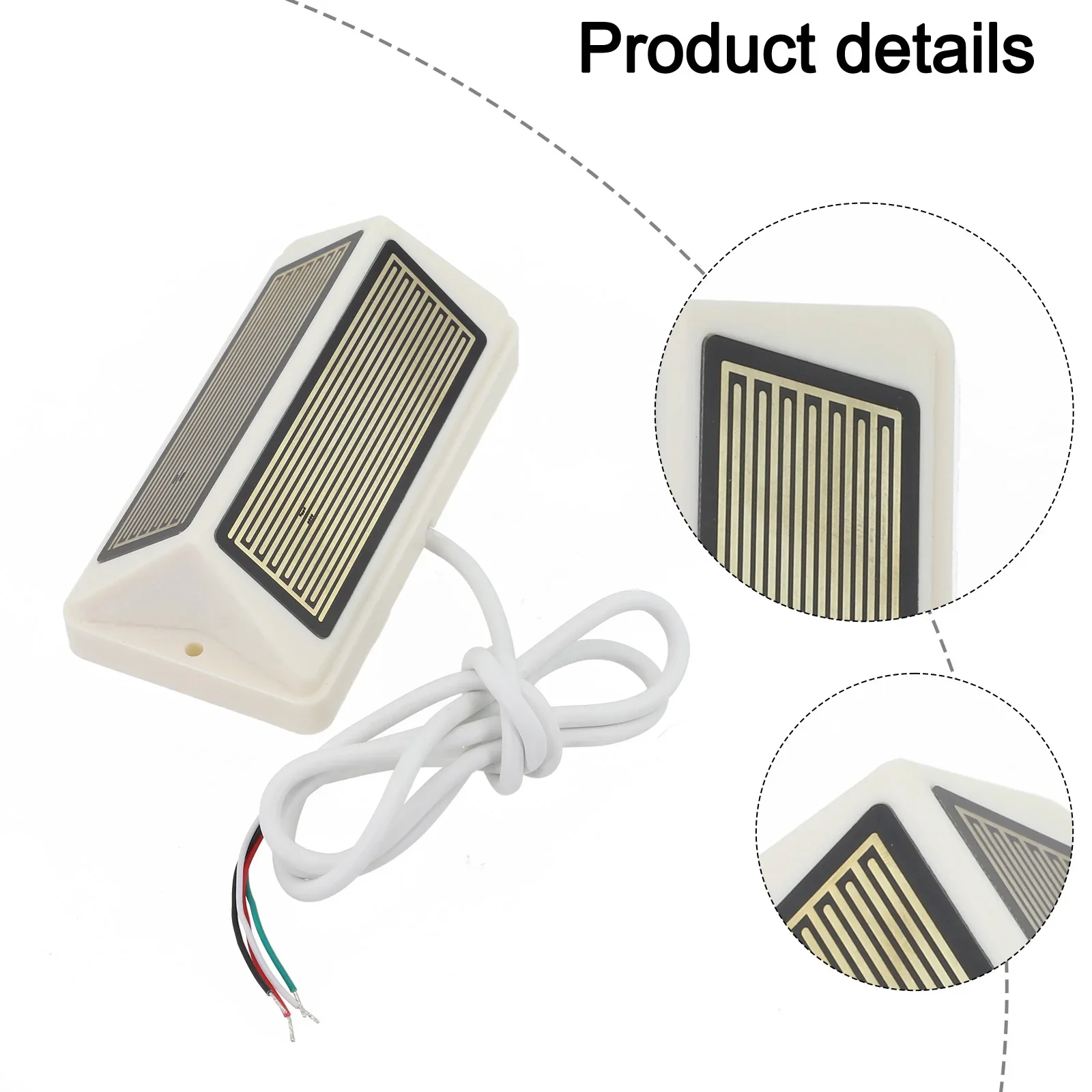 

433MHz RF Sensor Rain Sensor Probe Outdoor Use UV Resistant Shell Automatic Closure Outdoor Rain Detection Module