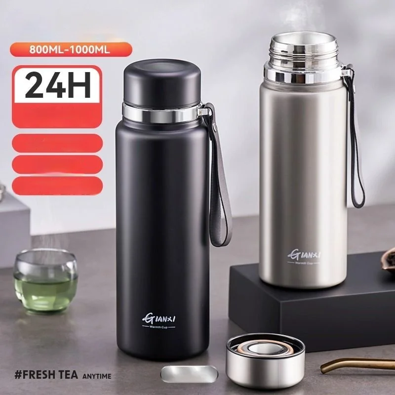 GIANXI 24-hour Cold Cup Thermos Cup Stainless Steel Thermos For Hot Coffee Vacuum Thermos Large Capacity Portable Travel Cup