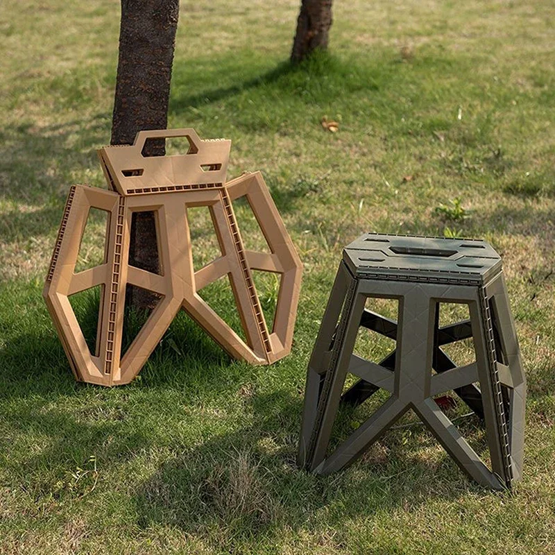 

Outdoor Portable Folding Stool High Load-bearing Handle Design Durable Mini Chair Fishing Stool Square Stool Camping Stool