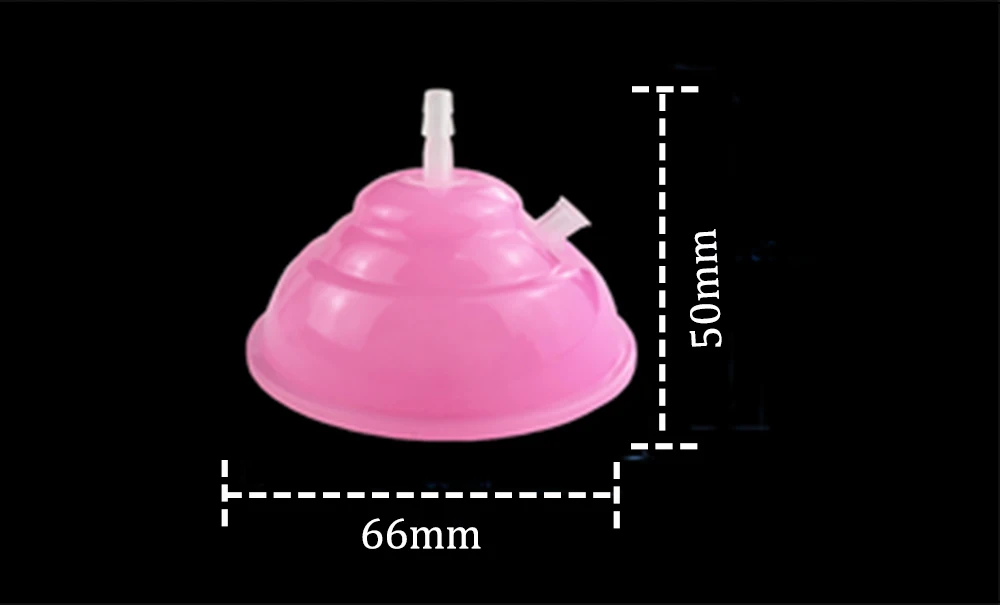 Male Luer Silicone Ozone Cupping Cup For ozone machine