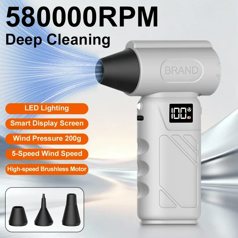 

[2026 New Arrival] Super Powerful Turbo Fan 580000 RPM Brushless Motor Turbo Blower For Snow PC Home Office Camping Outdoor