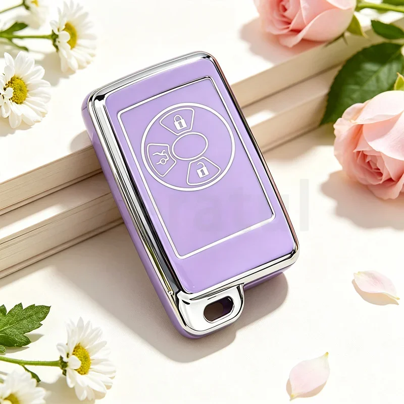 Soft TPU Shell Fob Holder For Toyota Voxy Corolla Yaris Estima RAV4 Noah Tarago Mark X Car Key Case Cover Accessories
