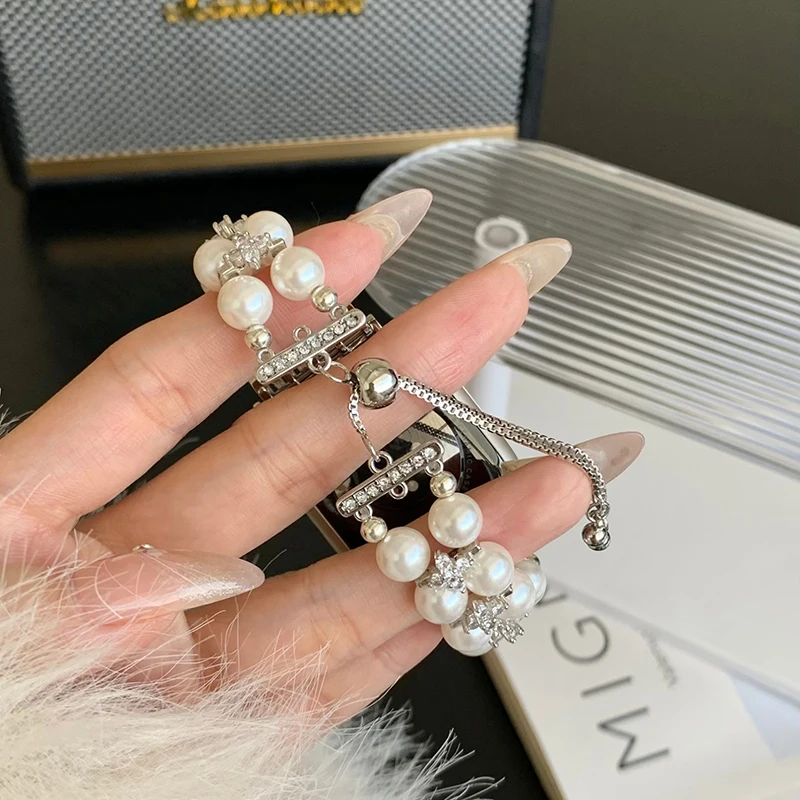 Металлический ремешок для Apple Watch Band 40 мм 38 41 42 мм 44 45 49, браслет со стразами для IWatch Series 7 8 SE 6 5 4 3 2, аксессуары для часов